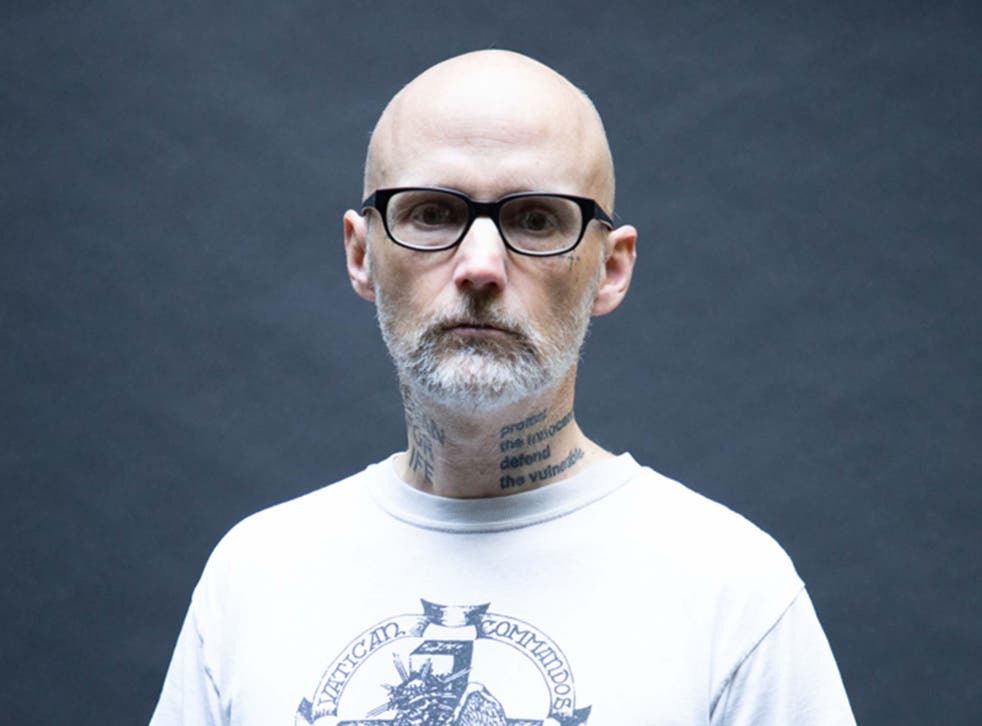 Moby Tattoo Neck Moby Shows Off Huge Animal Rights Tattoos On His